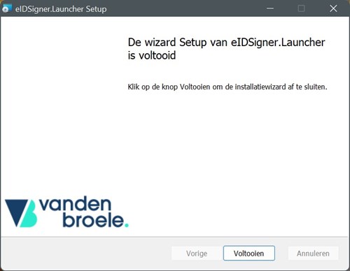 Screenshot eID-Signer installatie stap 5